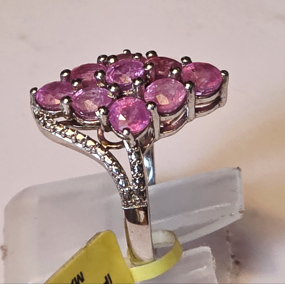 Host Pick NWOT Rare Estate Designer Signed  Montepuez Pink Ruby Ring - Picture 5 of 9